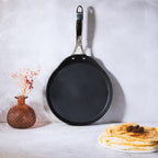 Poêle à crêpes Ø28 cm antiadhésive en aluminium revêtement - Exceliss®+ - Castel'Pro® fixe, Crêpières - 2