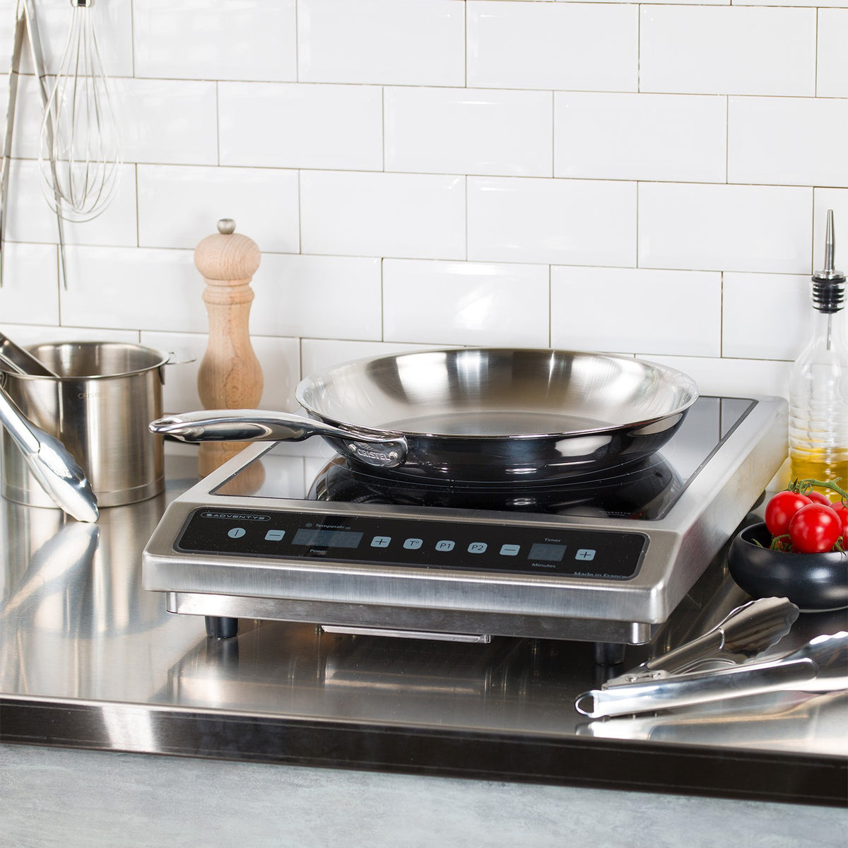 Poêle inox professionnelle Ultraply - Castel'Pro® fixe, Poêles - 2