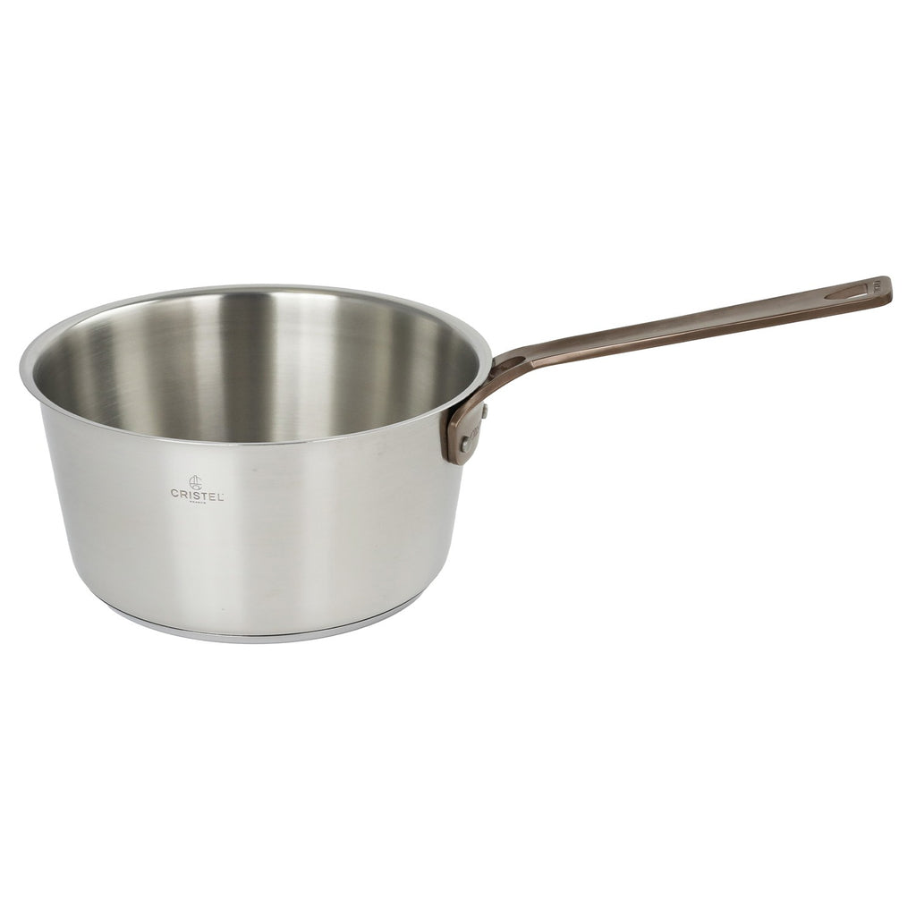 Casserole en inox brossé poignée cuivrée - Bicentenaire fixe, Casseroles - 1