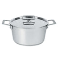 Faitout en inox brossé avec couvercle plat - 1826 fixe, Cocottes, faitouts - 1