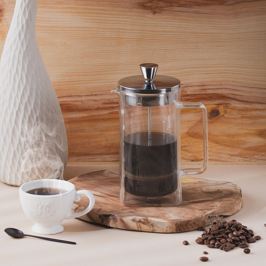 Cafetière à piston en verre double paroi - Robusta - Cafetières, Cafetières - 2