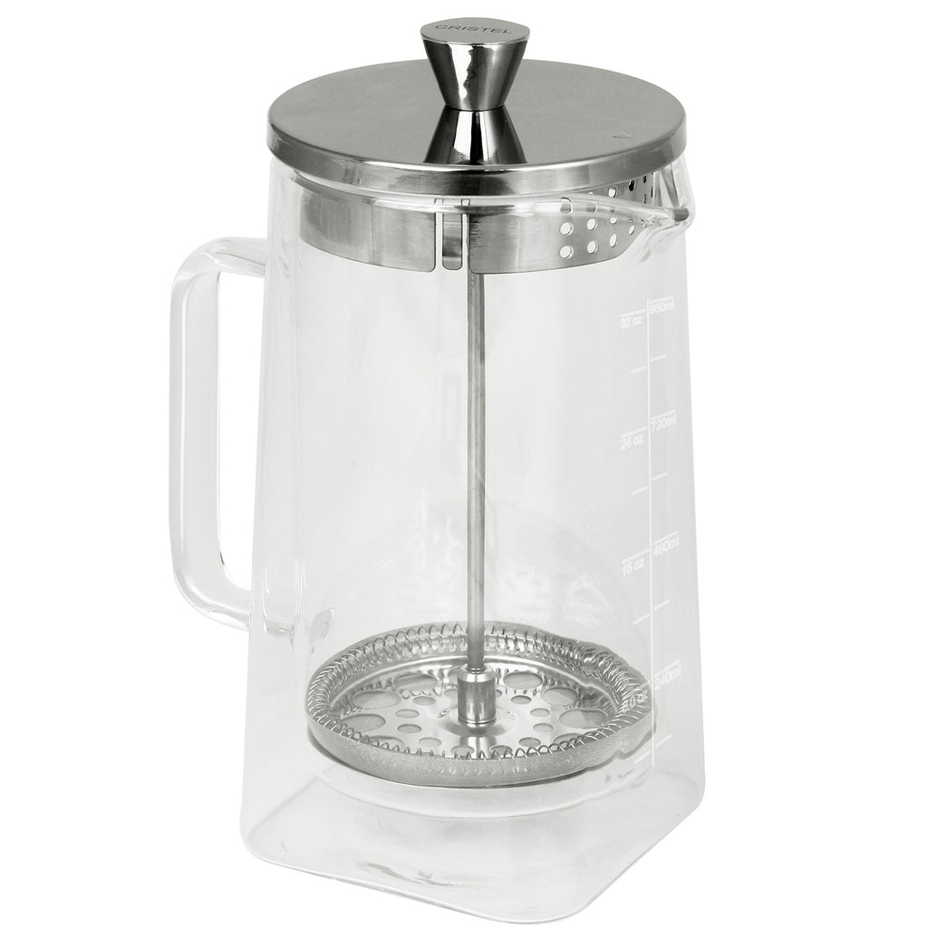 Cafetière à piston en verre double paroi - Robusta - Cafetières, Cafetières - 1