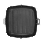 Gril carré en aluminium antiadhésif 28 cm - poignée amovible - Cookway® amovible, Poêles - 2