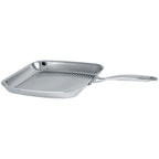 Gril carré inox 30 cm - Castel'Pro® fixe, Poêles - 1