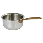 Mini casserole en inox à poignée cuivrée - Castel'Pro® fixe, Casseroles - 1