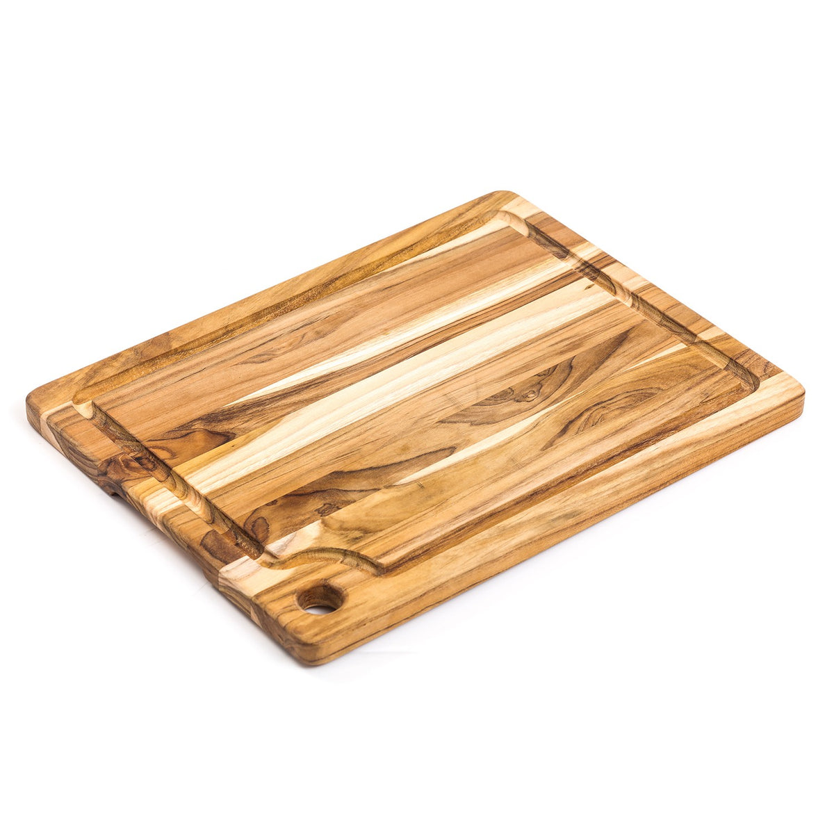 Planche à découper avec rigole en teck bois de fil - Marine - TEAKHAUS, Planches à découper - 2