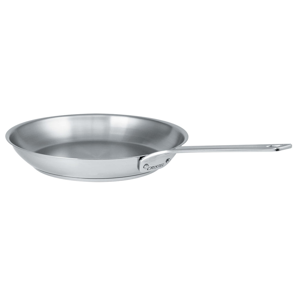Poêle en inox brossé poignée fixe polie - 1826 fixe, Poêles - 1