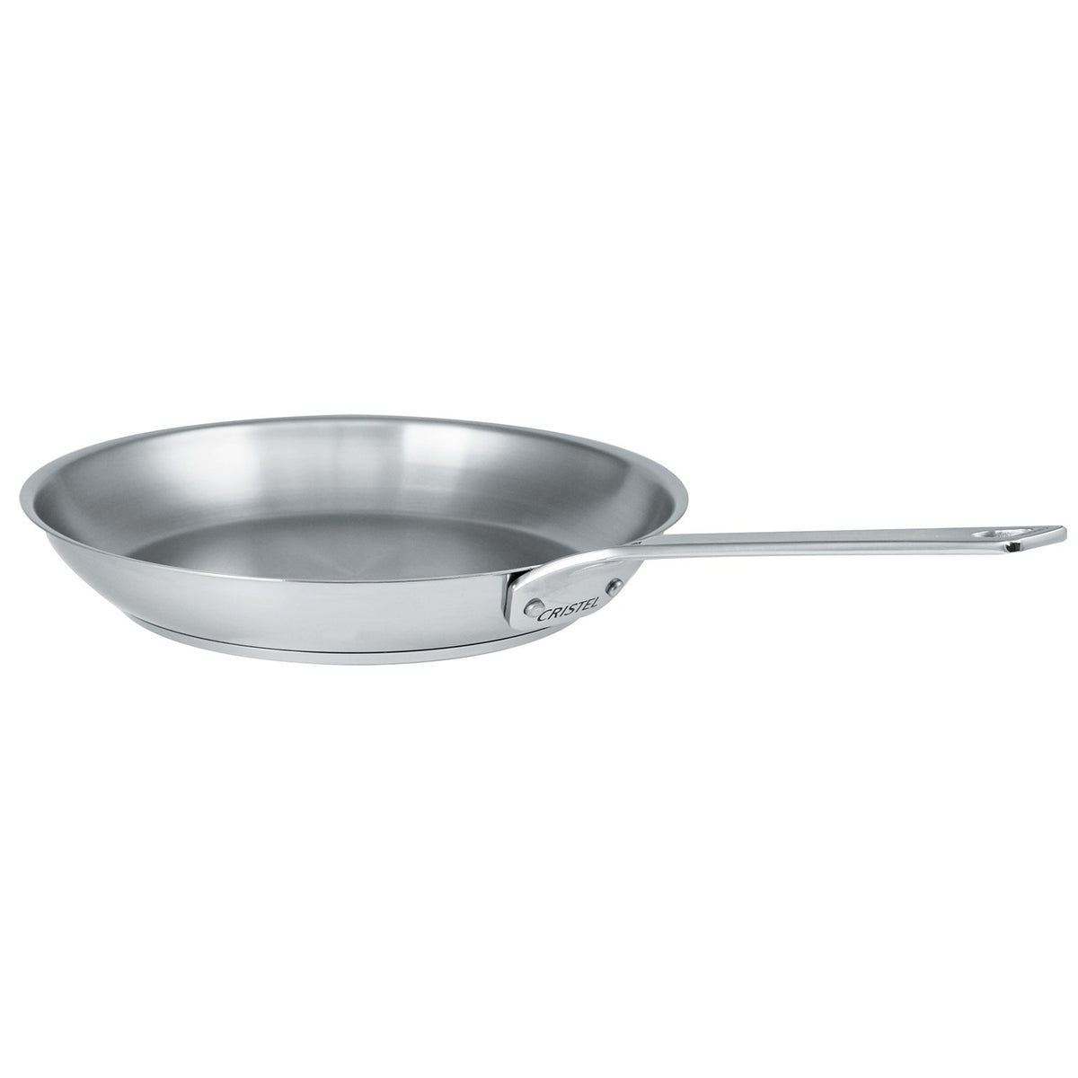 Poêle en inox brossé poignée fixe polie - 1826 fixe, Poêles - 1