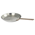 Poêle en inox brossé poignée cuivrée - Bicentenaire fixe, Poêles - 1