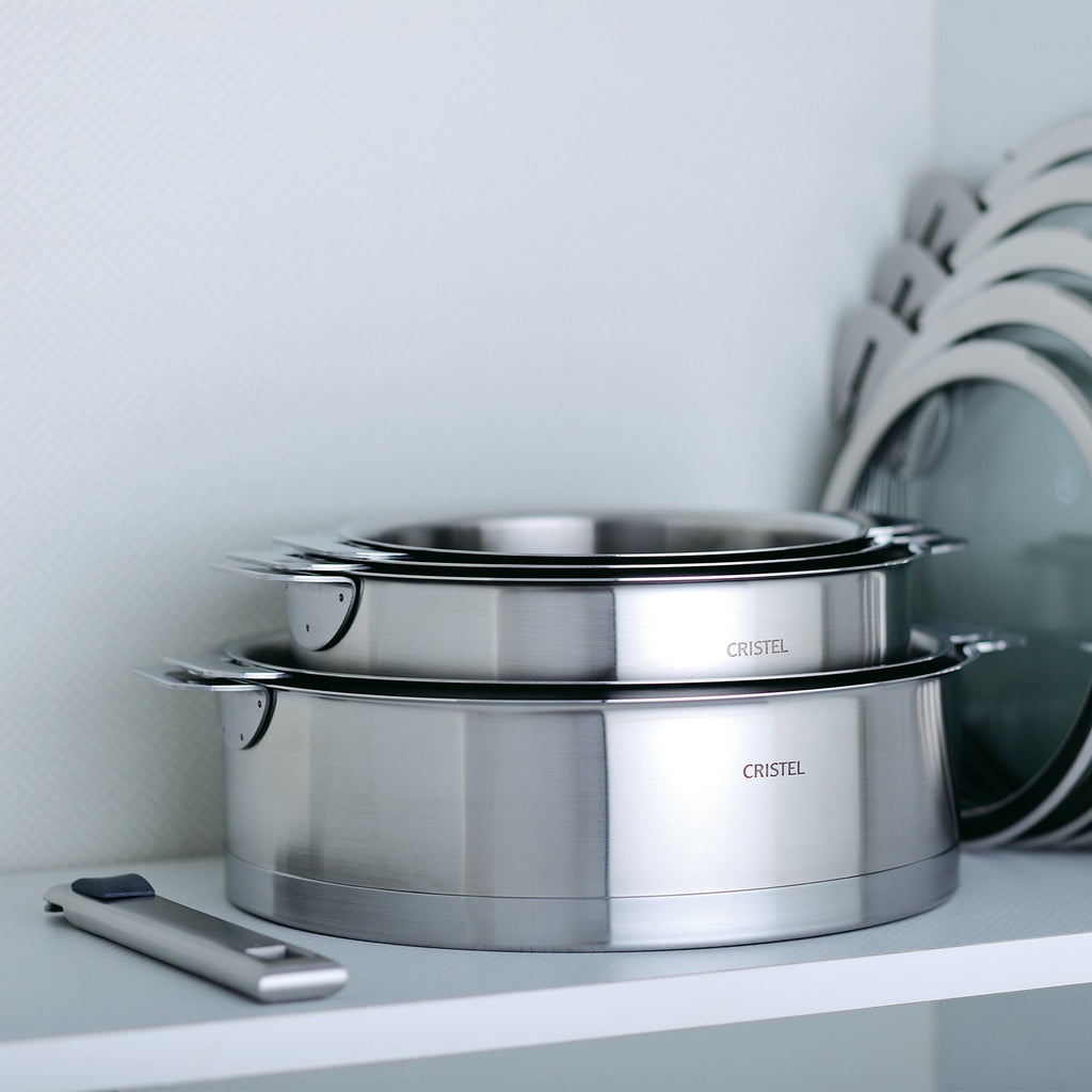 Sauteuse en inox brossé à poignée amovible - Strate amovible, Sauteuses - 2
