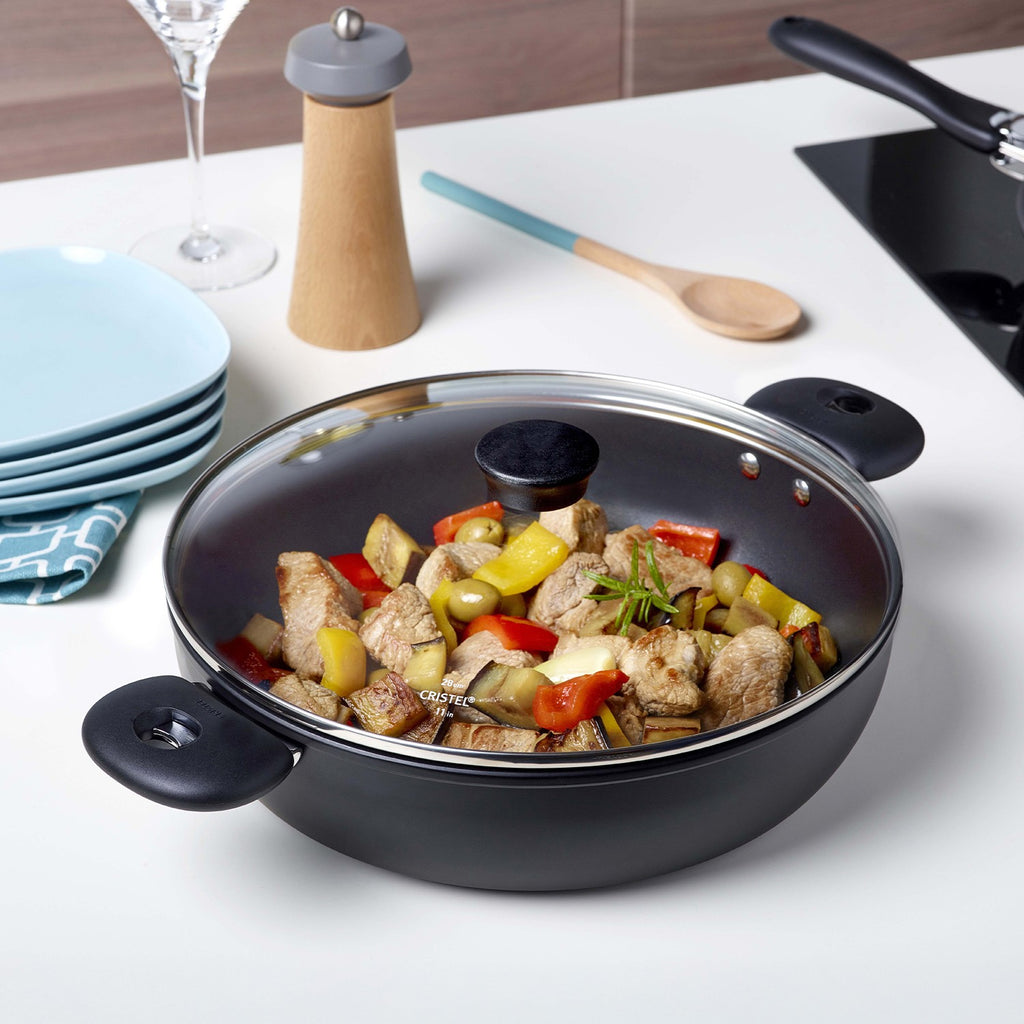 Sauteuse à revêtement céramique en aluminium Ø 28 cm à poignée amovible - Cookway® amovible, Sauteuses - 2