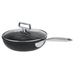 Sauteuse antiadhésive en aluminium poignée inox + couvercle - Castel'Pro® fixe, Sauteuses - 1