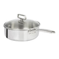 Sauteuse inox Ultraply avec couvercle en verre - Castel'Pro® fixe, Sauteuses - 1